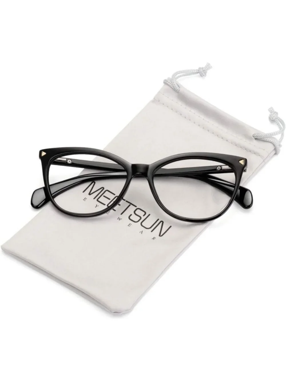 Retro Cat Eye Non-Prescription Glasses Frames for Women, Stylish Clear Lens